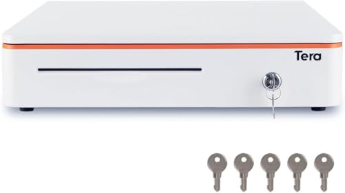 キャッシュドロアー Amazon | Tera キャッシュドロア ブラケット付き 4札 8硬貨 拡大サイズ